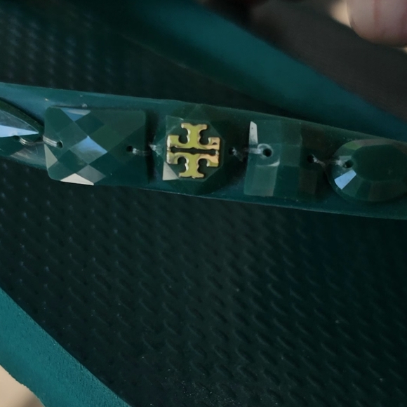 Tory Burch Sandals BEAUTIFUL Emerald Green Color - Picture 2 of 4
